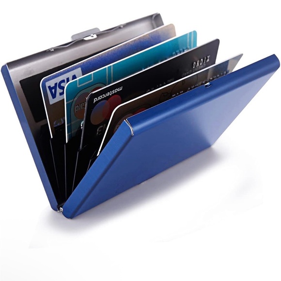 RFID Blue Credit Card holder - Picture 3 of 7